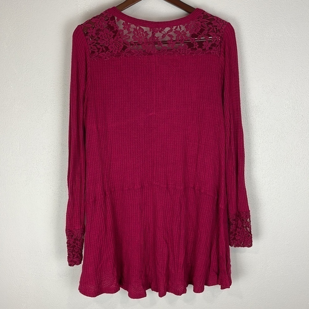 Torrid Inset Waffle Knit Tunic Top - Picture 6 of 10